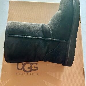 UGG Black Suede Winter Boots